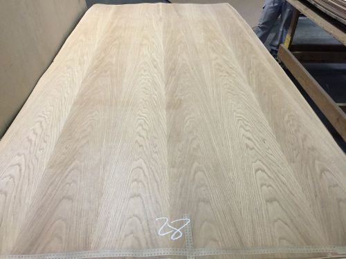 Wood Veneer White Oak 48x98 1 Piece 10Mil Paper Backed &#034;EXOTIC&#034; AIR 28