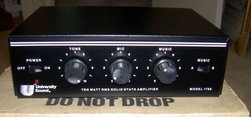 University Sound 10 Watt Amplifier Model 1798-10 New In Box