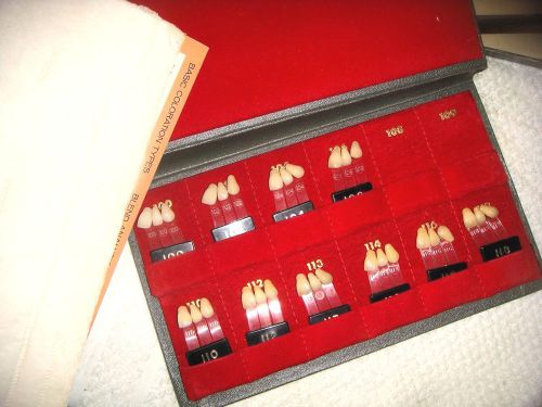 Used #9 lot dentsply trubyte bioblend porcelain on plastic teeth -- no 108 &amp; 109 for sale