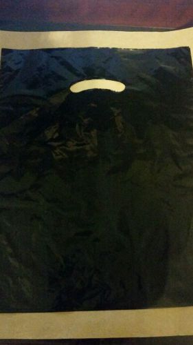 Plastic Merchandise Bags 12 x 15 Black