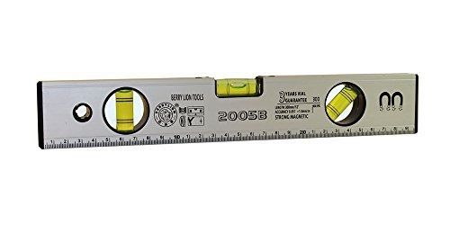 Multipurpose Metric Ruler and Alignment Level, 300mm (~12inch), Magnetic