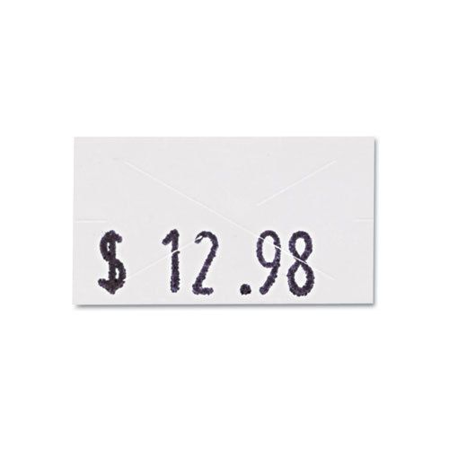 One-line pricemarker labels, 7/16 x 13/16, white, 1200/roll, 3 rolls/box for sale