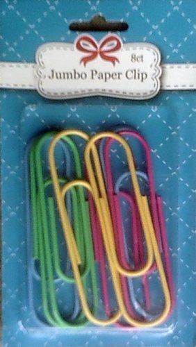 8 Jumbo Paper Clips - Measure Nearly 4 Inches Long