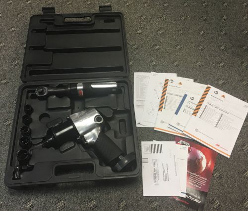 Ingersoll rand 2317g edge series air impactool and ratchet kit, black for sale