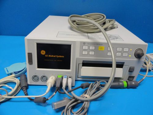 GE Corometrics 120 Series Fetal Monitor W/ TOCO/SpO2/MECG &amp; BP Cables (7416)