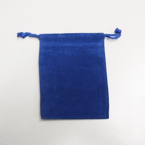 Velvet Favor Bags Pouches w/ Drawstrings 3&#034; x 4&#034; 25-pack Royal Blue