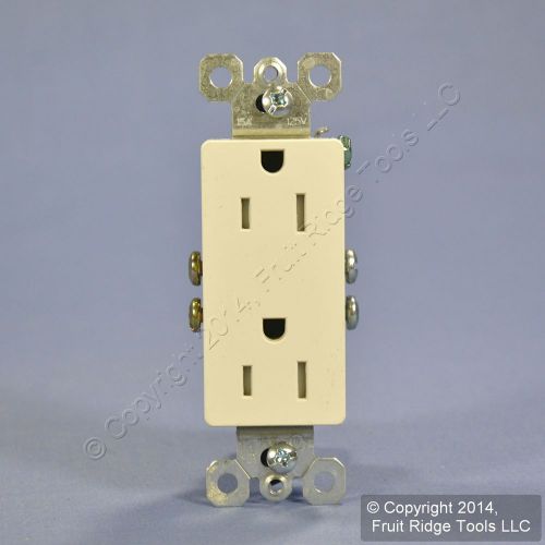 Pass &amp; Seymour Light Almond Tamper Resistant Decorator Receptacle Outlet 15A