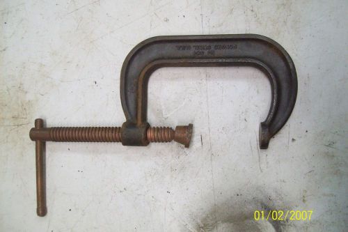 WRIGHT no 404 die Industrial 4&#034; C Clamp Drop Forged Welding Body Work Wood
