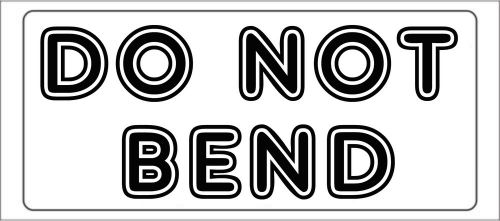 DO NOT BEND label adhesive warning mailing sticky sticker 56x25mm