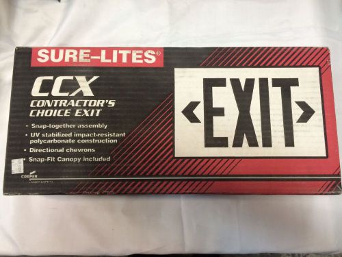 Sure-Lites by Cooper Lighting Contractor&#039;s Choice Exit Sign #CCX20RWH