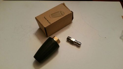 Pressure jet wash turbo rotating nozzle + quick release coupling for sale