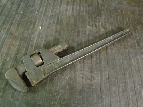 Vintage Ampco 213 Brass/Bronze 18&#034; Pipe Wrench Non-Sparking, Non-Magnetic