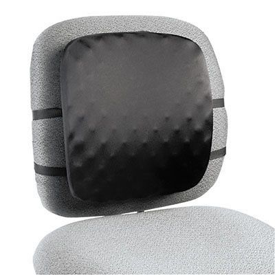Halfback Back Support Chair Pad, 13w x 1 1/2d x 13 3/4h, Black, Sold as 1 Each