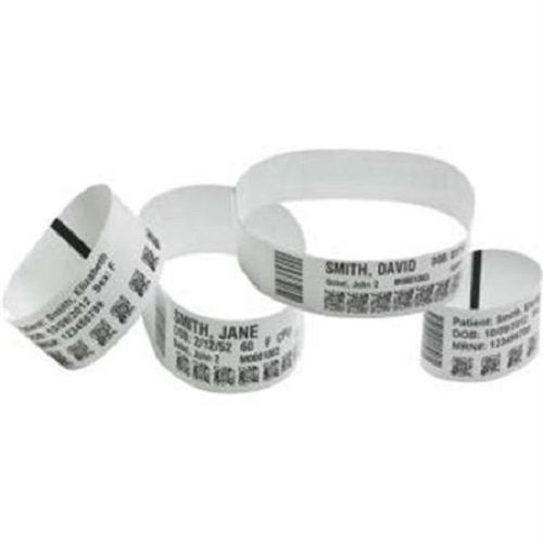 Zebra 10006997k wristband polypropylene 0.75 x 11in direct thermal zebra z-band for sale