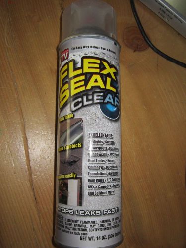 1 JUMBO CAN FLEX SEAL CLEAR 14oz Liquid Spray Rubber Sealant - As seen on TV