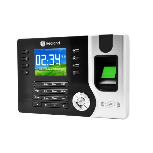 Realand rc-17 2.4&#034; tft biometric fingerprint recorder employee attendance time c for sale