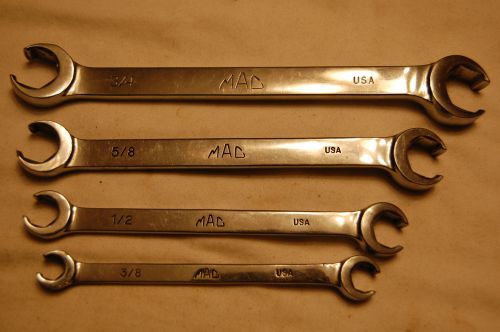 Mac Tools 4 Pc. Line Wrench Set 3/8&#034; to 13/16&#034;