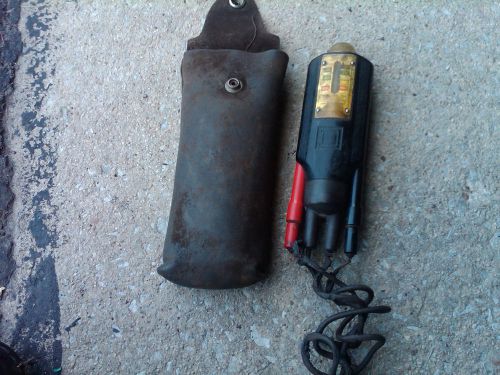 VINTAGE SQUARE D  ELECTRICAL TEST GEAR WITH LEATHER CASE