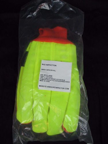 Rig Impactor Gloves Impact Flame Resistant FR Oil Field Gloves Size Men&#039;s Large