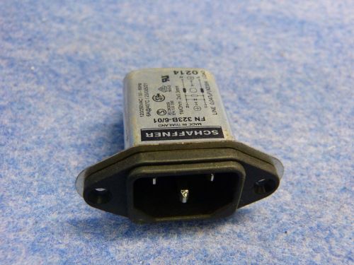 Schaffner FN 322B-6/01 Inlet Filtered Power Entry Module 120/250 VAC 6A 1MOhm
