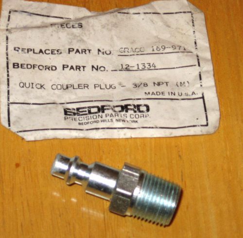 Bedford Coupler 12-1334 3/8&#034; NPT(m) Plug – Parker Type H2C-E Quick Disconnect