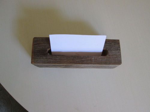 Business Card Holder Barn Wood Hand Crafted