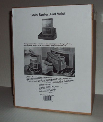 Coin Sorter and Valet Savings Bank Motorized Stacks and Sorts