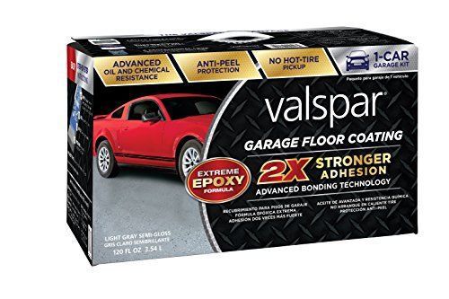 New valspar 81020 light gray garage floor coating kit  120 oz. free shipping for sale