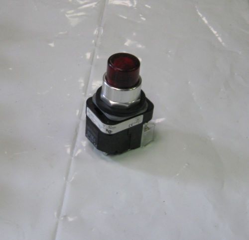Allen Bradley Illuminated Red Push Button, 800T-PB16 Series T, Used, Warranty