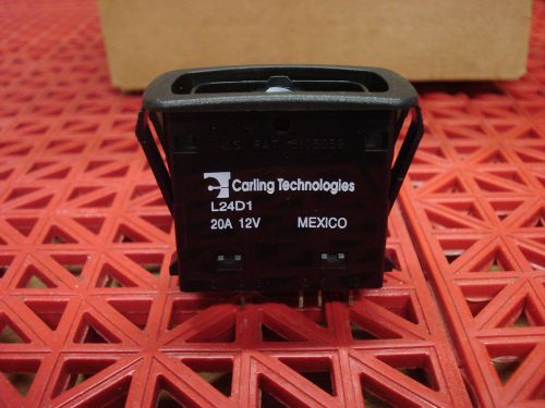 Carling Technologies Sealed Rocker Switch L24D1GCH1  20A 12V  NEW