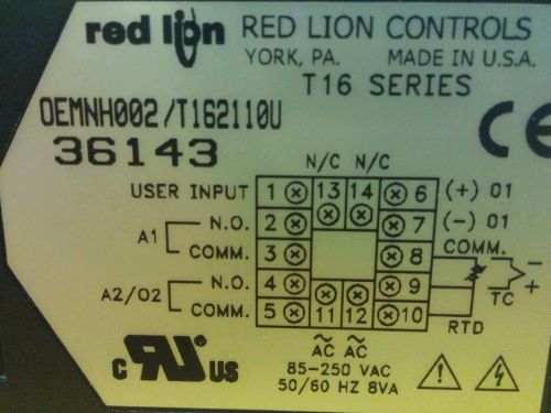 Red Lion T16 Temperature Controller