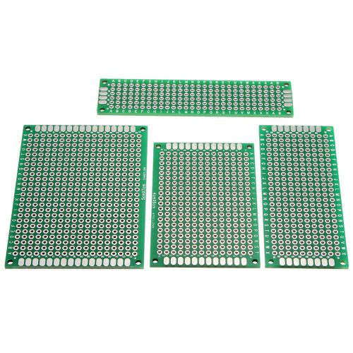 40x double side prototype pcb tinned universal breadboard 2x8 3x7 4x6 5x7cm fr4 for sale