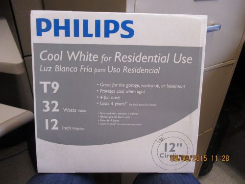 12&#034; CIRCLINE 32 WATTS T9 LAMPS - COOL WHITE - PHILIPS (LOT OF 16)