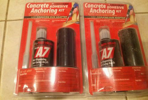 2 PACK!! Red Head A501 Concrete Adhesive Anchoring Kit, Epcon A7 Acrylic