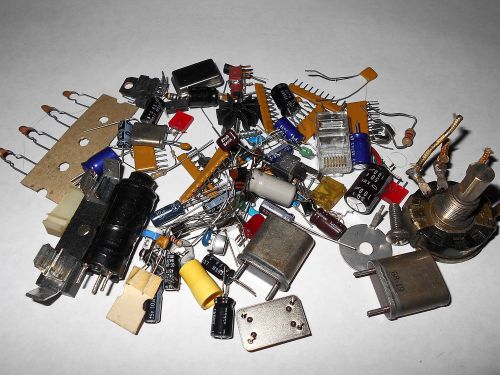 Mixed Lot of Mixed Electronic Parts Capacitor Resistor New Used B