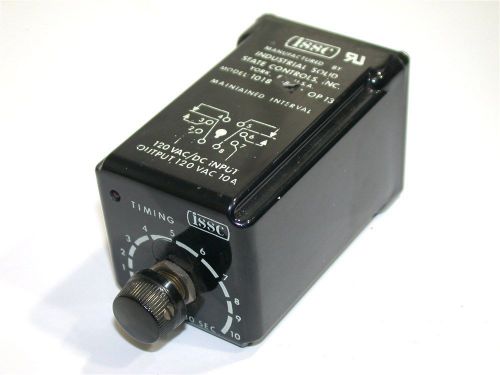 Issc 8 pin timer .5 - 10 seconds 120vac 1018-b-op13 for sale