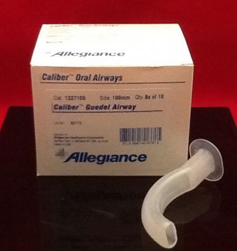NEW BOX OF 10 ALLEGIANCE CALIBER ORAL GUEDEL AIRWAY 100mm Ref 1227100