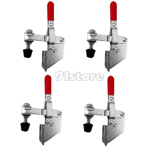4pcs 220 Lbs Antislip Red Plastic Cover Handle Tool Toggle Clamp GH-101B SR1G