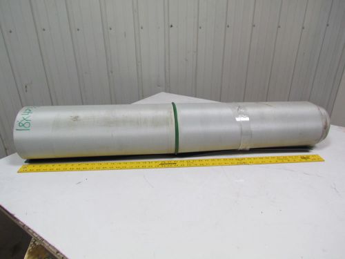 2-ply blue/green smooth top pvc rubber v guided conveyor belt 18ft x 47-3/4&#034; for sale