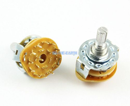 12 Pieces 3 Pole 4 Position 3P4T Channel Band Rotary Switch Selector