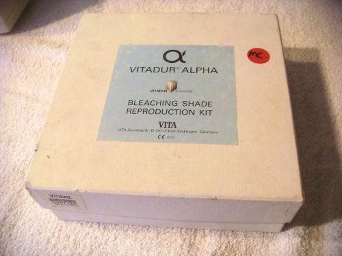 Used vitadur alpha bleaching shade reproduction kit in orig. box - 6 12g bottles for sale