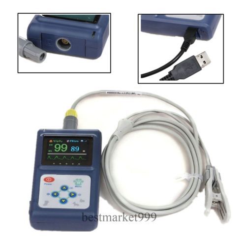 New veterinary animal hand-held pulse oximeter w usb pc software ce fda for sale