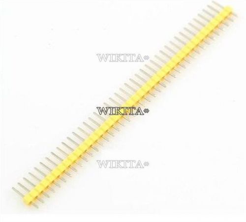 50pcs yellow 2.54mm 40 pin male single row pin header strip n #4083432 for sale