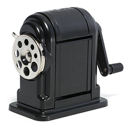 New X-Acto Ranger 55 Table- or Wall-Mount Heavy-Duty Pencil Sharpener, Black, 1