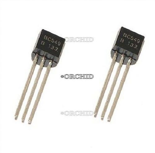 50pcs bc549 bc549b npn transistor 0.1a 30v low noise amplifier #3578073