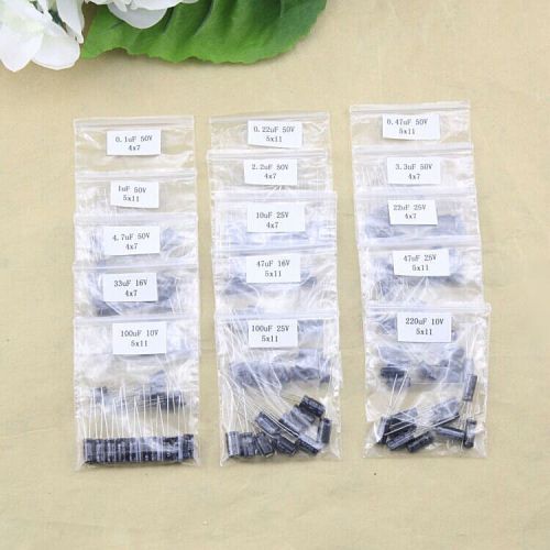 15value Electrolytic Capacitor Assortment Kit 150pcs high quality #2