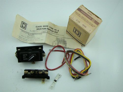 Square d co. hand off auto selector switch for size 0-4  sc-2 for sale