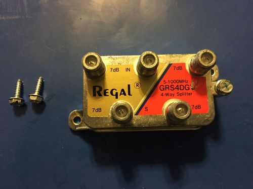 2 pack of Regal  GRS4DGV 4 way splitter