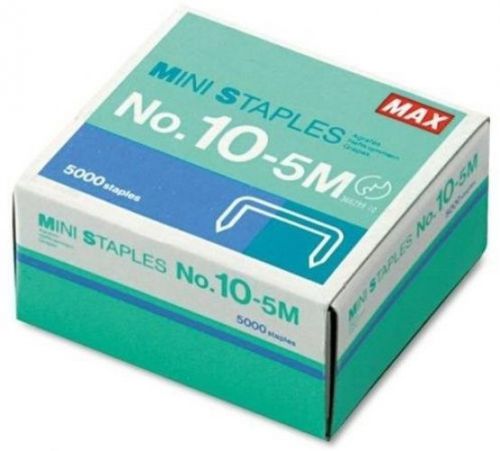 Mini Staples For Use In Max HD-10DF Stapler, 3/8 Crownx3/16 Leg, 5000/Box