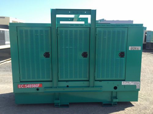 –80 kw cummins onan generator, selectable, base fuel tank, reconnectable, 730... for sale